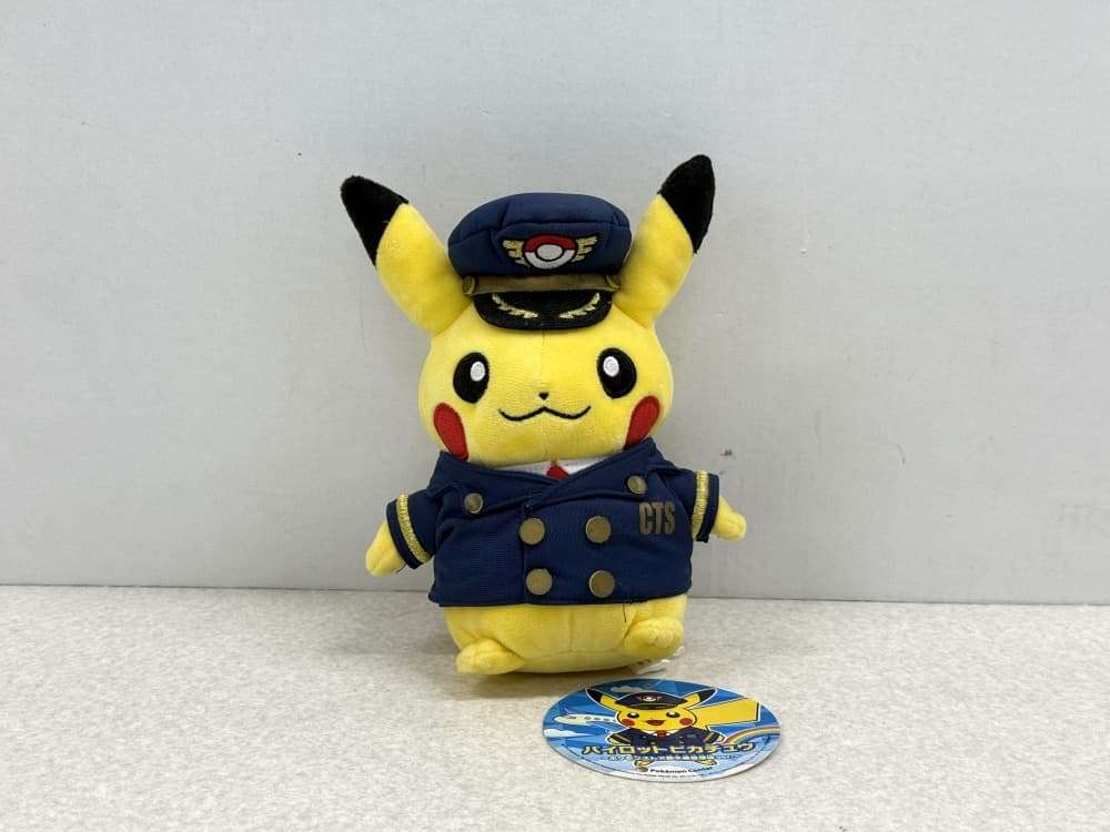 買取実績】パイロットピカチュウのぬいぐるみ 新千歳空港Ver.をお譲り